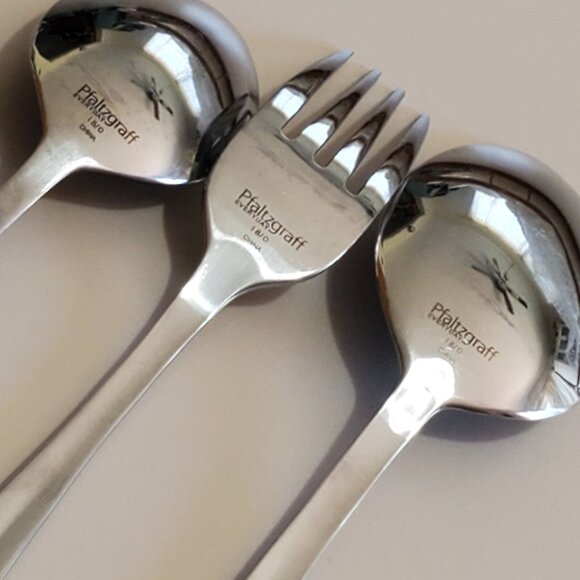 Pfaltzgraff Courtland Mixed Set Soup Spoon Teaspoon & Salad Fork stainless - Picture 4 of 9
